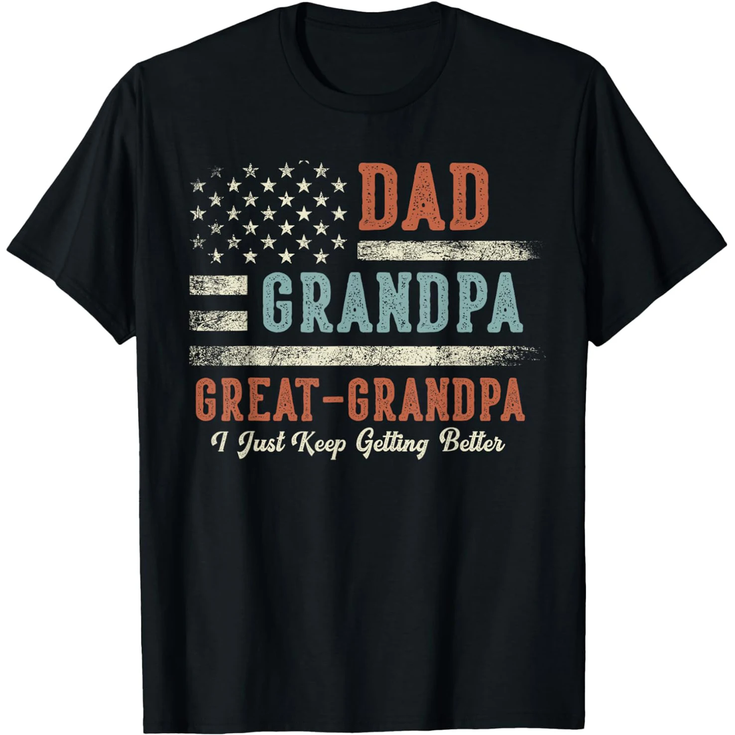 �Don't I Look Too Young to Be a Grandpa“ Vatertags-T-Shirts für Papa, Herren-Humor-Streetwear-T-Shirt, kurzärmelig, Unisex, lockere Kleidung – Detail 2