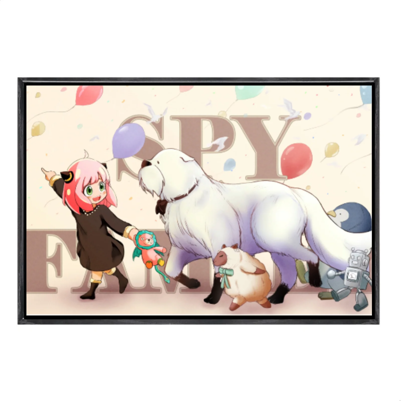 

Japanese Manga Multi-Size Canvas Poster Double Framed Wall Art,Spyxfamily Home Decor for Living Room Bedroom