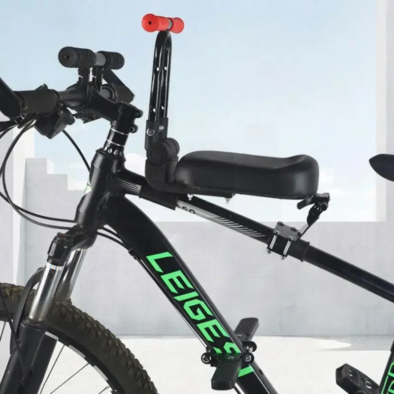 Front Mounted Child Bike Seat With Foldable Handlebar Pedal Portable Safety Kids Bicycle Front Seat MTB Road Baby Chair Saddle