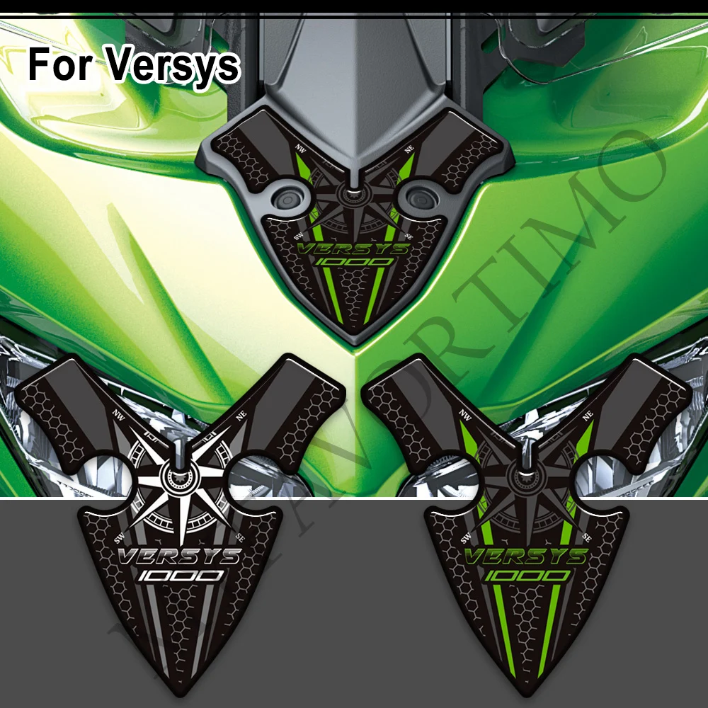 Tank Pad Gas Fuel Oil Kit Knee Stickers Decals Protector Fairing Fender For Kawasaki VERSYS 300-X 400 650 1000 VERSYS-X 250