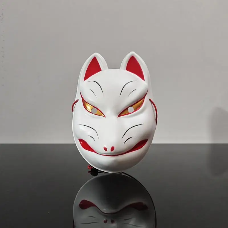 Demon Slayer Kimetsu No Yaiba Sabito Kitsune Fox Full Face Mask Anime Cosplay Halloween Masquerade Party Costume Prop Gifts