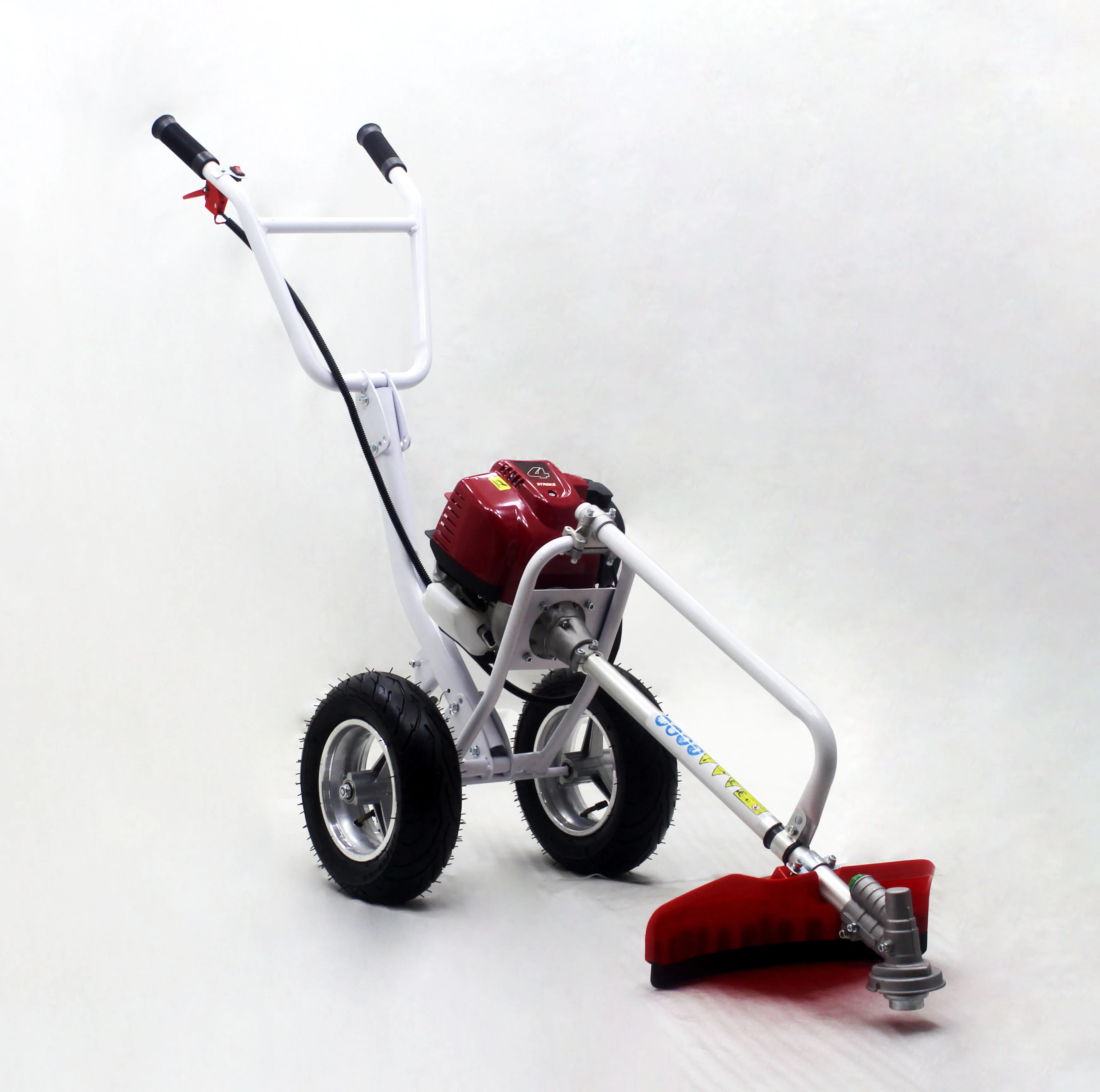 Hand Push Lawn Mower with Wheels 42.7cc/52cc/GX35 High Power 2-Stroke Gasoline Brush Cutter