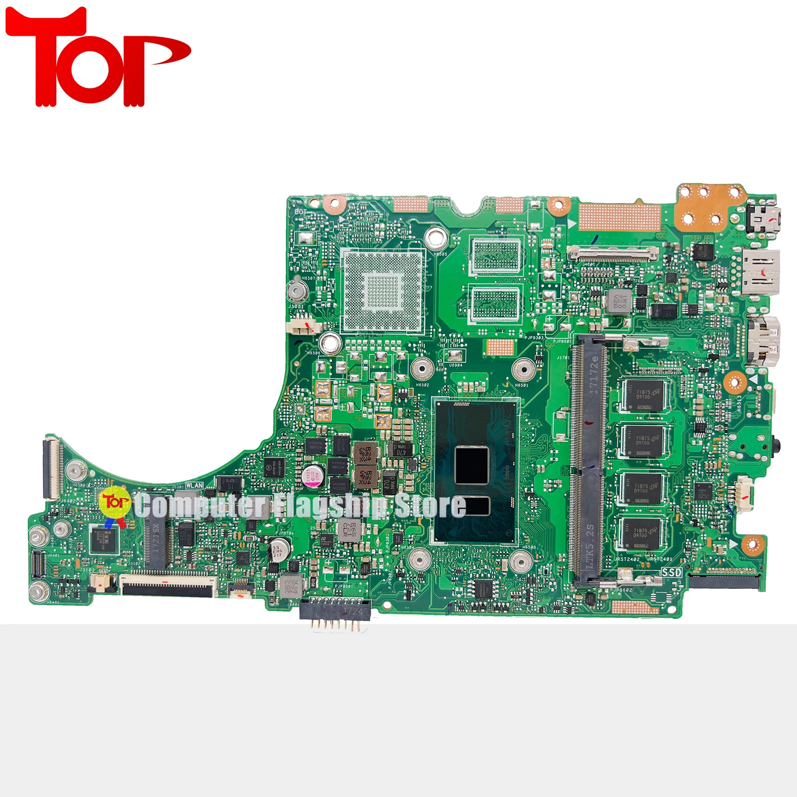 Imagem -02 - Placa-mãe Portátil Ux310u para Asus Ux310ua Ux410ua Ux410uak Ux410uv Ux310uak Ux410uqk Ux3000u U310u i3 i5 i7 4g 8g Placa-mãe