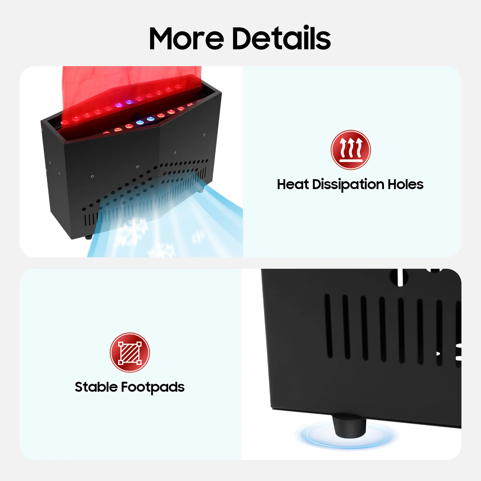 

Светильник с эффектом искусственного пламени на 24 светодиодах, имитирующий огонь, атмосферная лампа, 3D-эффект костра, декоративная лампа-факел