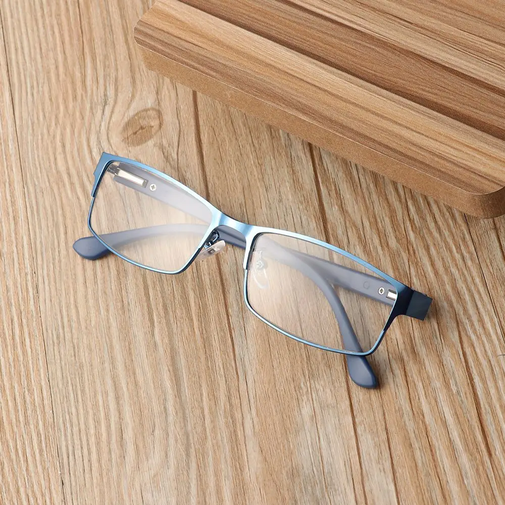 Men Eye wear Metal Titanium Alloy  Flexible Portable Eyeglasses Vision Care Business Reading Glasses +1.00~+4.0 Diopter