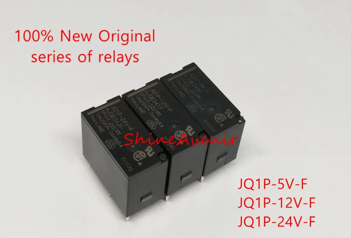 15pcs JQ1P-5V-F  JQ1P-12V-F  JQ1P-24V-F  5V 12V 24V Full series of relays, 100% original