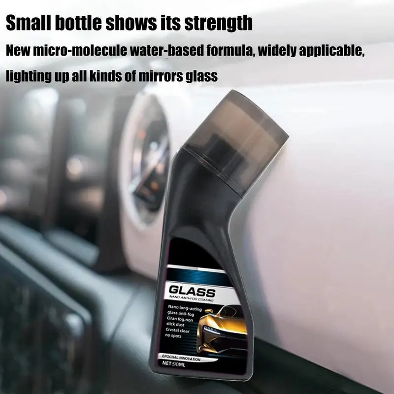 Windshield Coating 90ml Car Windscreen Cleaner Windshield Fog Prevention Rain Guard Remover With Brush For Home Glass Automotive