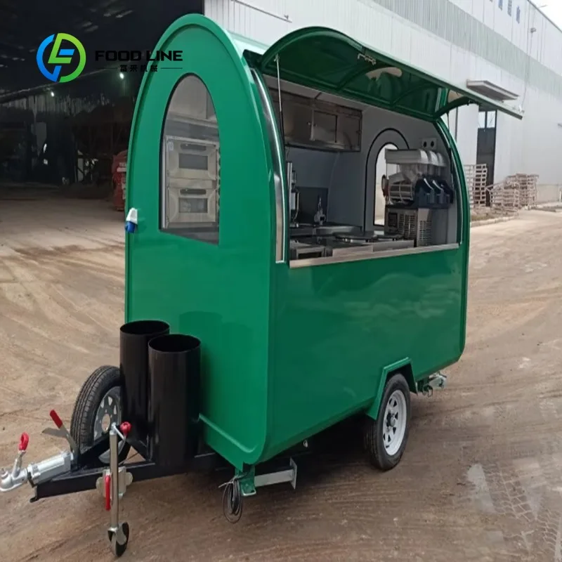 Fast Mobile for Sale Mini Camper Trailers for Round Food Truck  Customized