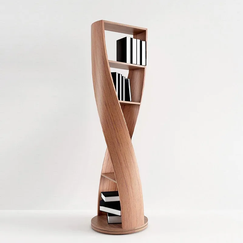 Personalized art special-shaped design floor-to-ceiling home reading bookcase decorative cabinet