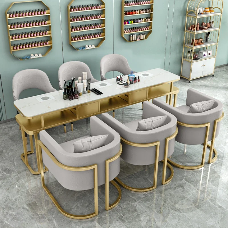 Cheap Manicure Nail Table Folding Offer Tables Desk Cosmetic Salon Nails Chair Polish Powder Rack Cabinets Modern Chairs Plastic