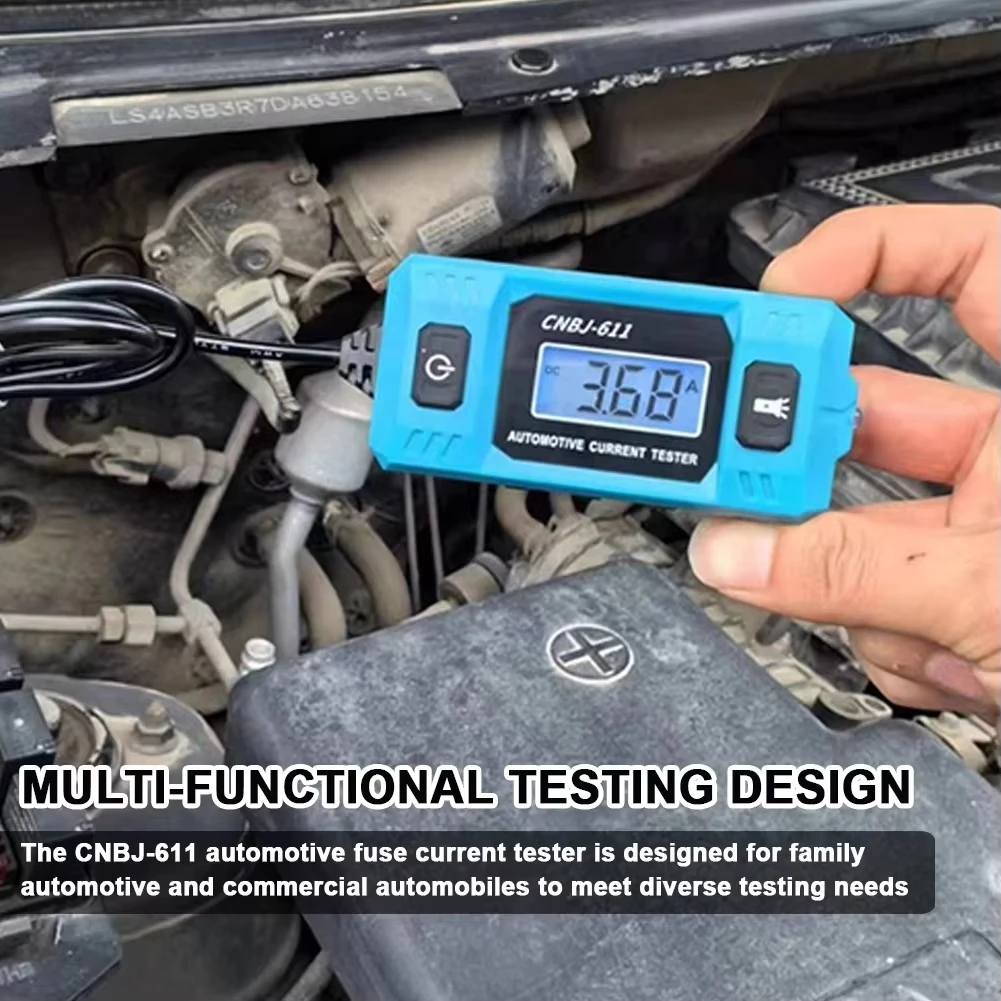 12V Car Fuse Current Tester 0.01 19.99A Backlight Car Circuit Diagnostic Tool Leakage Fault Detector Automotive Repair Accessory