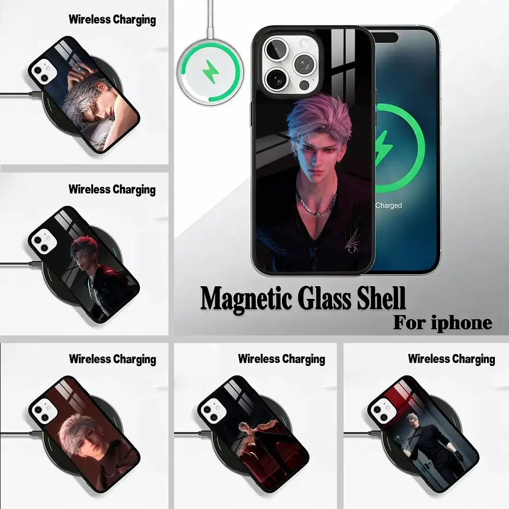 

S-Sylus -love&deepspace For IPhone17 16 15 14 13 12 11 Plus Pro Max Plus Wireless Charger Phone Case