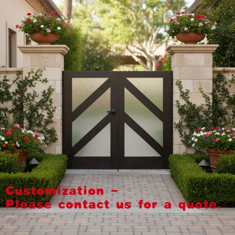 

custom.Latest Elegant Courtyard Gate Design, Rust-resistant and Customizable.