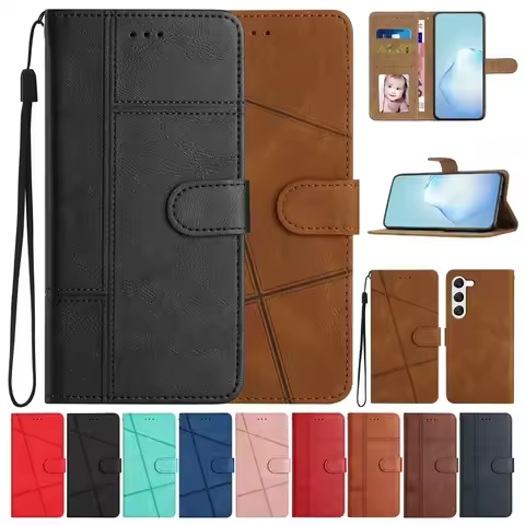 Card Holder Wallet Flip Case For Samsung Galaxy A06 A16 A05S A05 A13 A15 A23 A33 A53 A73 A12 A22 A32 A04S A14 A24 A34 A54 Cover