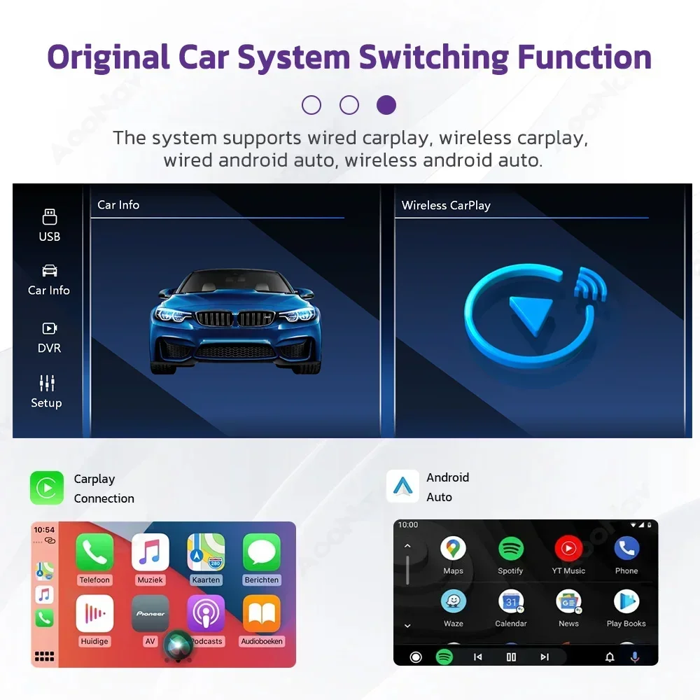 Linux Dual System Car radio For BMW 3 Series E90 E91 E92 E93 GPS Multimedia iDrive android auto wireless carplay Head Unit