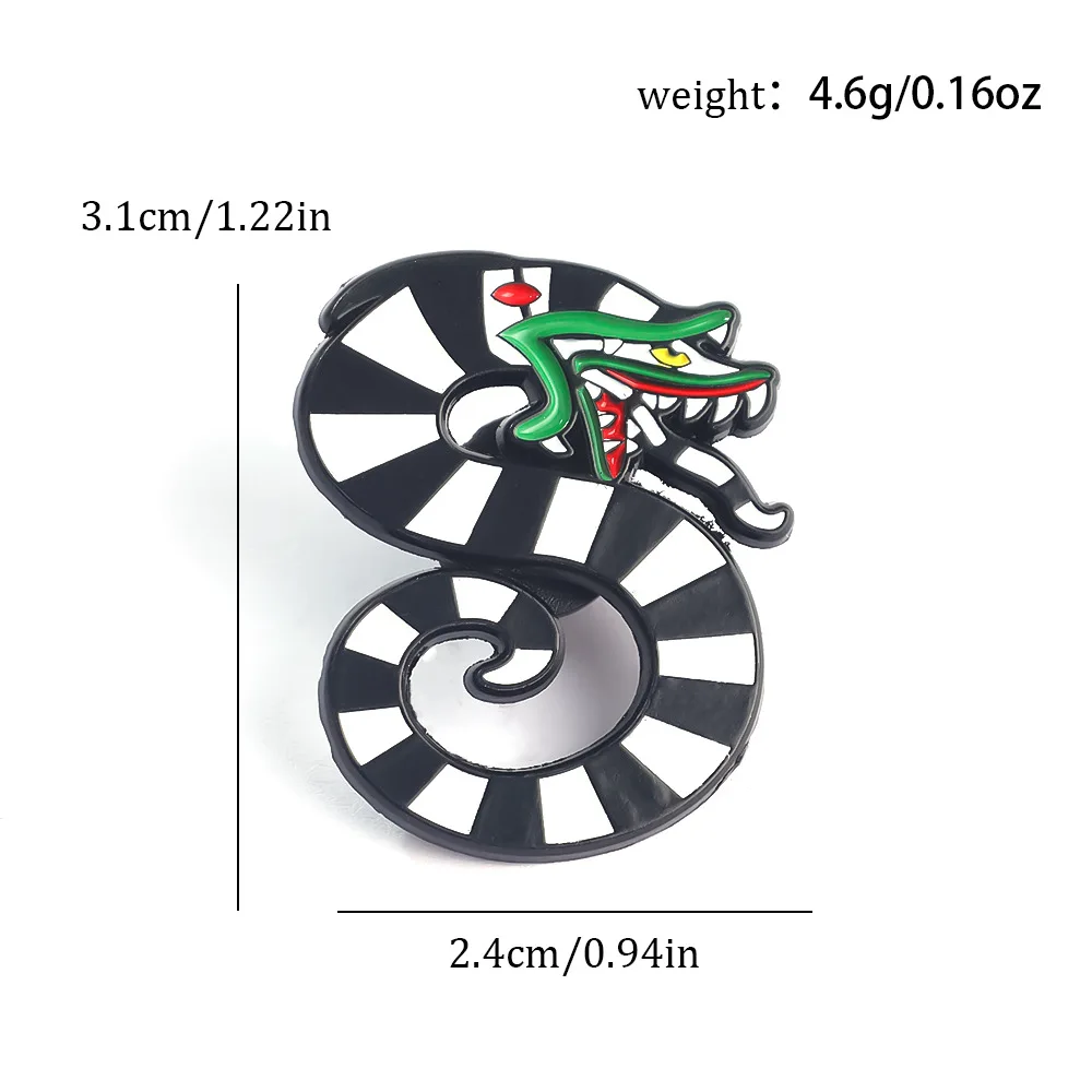4Pcs/set Hallowmas Horror Movie Enamel Pin Cartoon Lapel Pins for Backpacks Collect Badges Brooch for Clothes Gifts