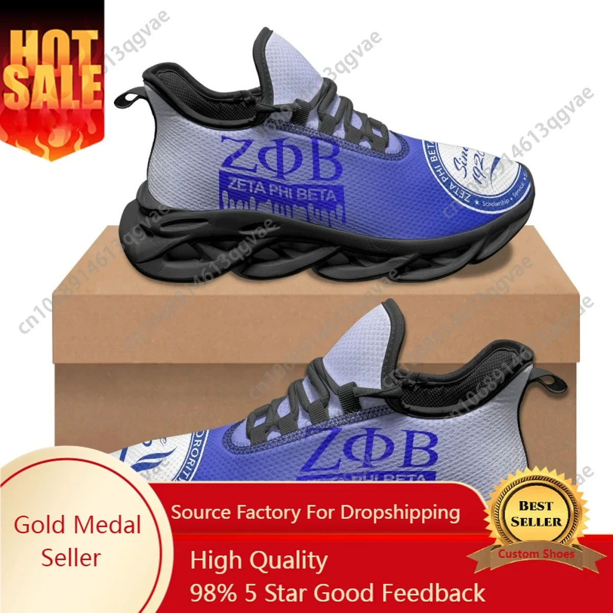

Zeta Phi Beta Luxurious Design Trend Lace-Up Sneakers Sorority Gifts Non-Slip Soft Sole Walking Shoes Lightweight Flats Shoes