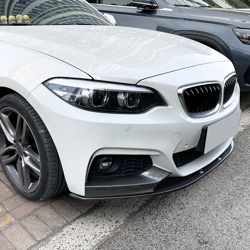 

For BMW 2 Series F22 F23 M235i M240i 220i 228i 230i M-Sport 2014-2021 Gloss Black Car Front Bumper Lip Spoiler Splitter Diffuser