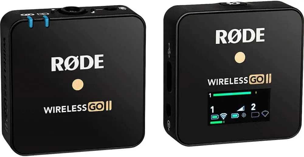 Rode Wireless GO II Single Compact Digital Wireless Microphone System Recorder Bundle with Professional Grade Lapel Microphone