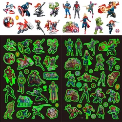 Marvel The Avengers Luminous Tattoo Sticker Children Arm Face Glowing Tattoo Children Body Tattoo Iron Man The Hulk Sticker