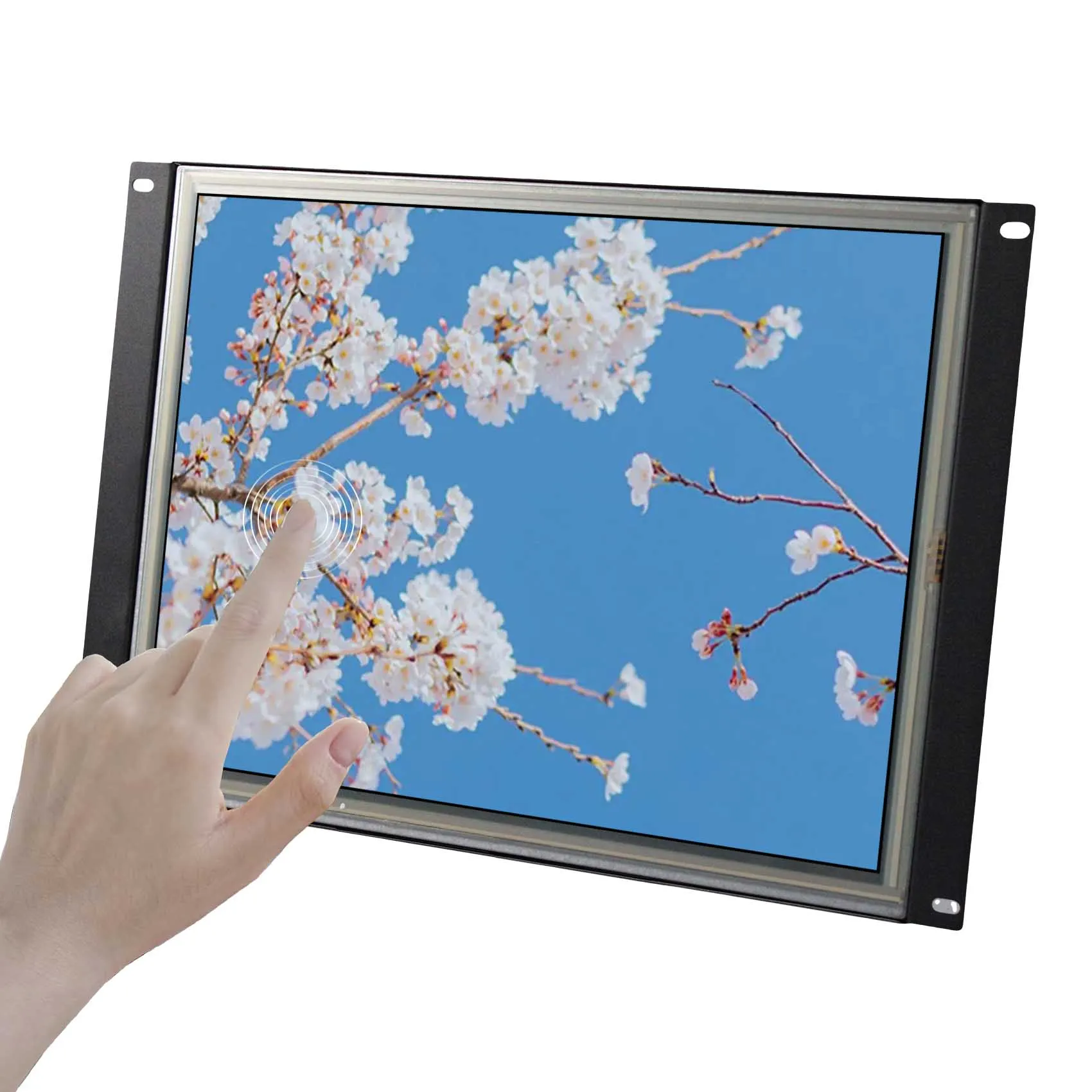 15in Outdoor Resistive Touch LCD 1000nit 1024x768 HD MI USB Port Metal LCD Monitor