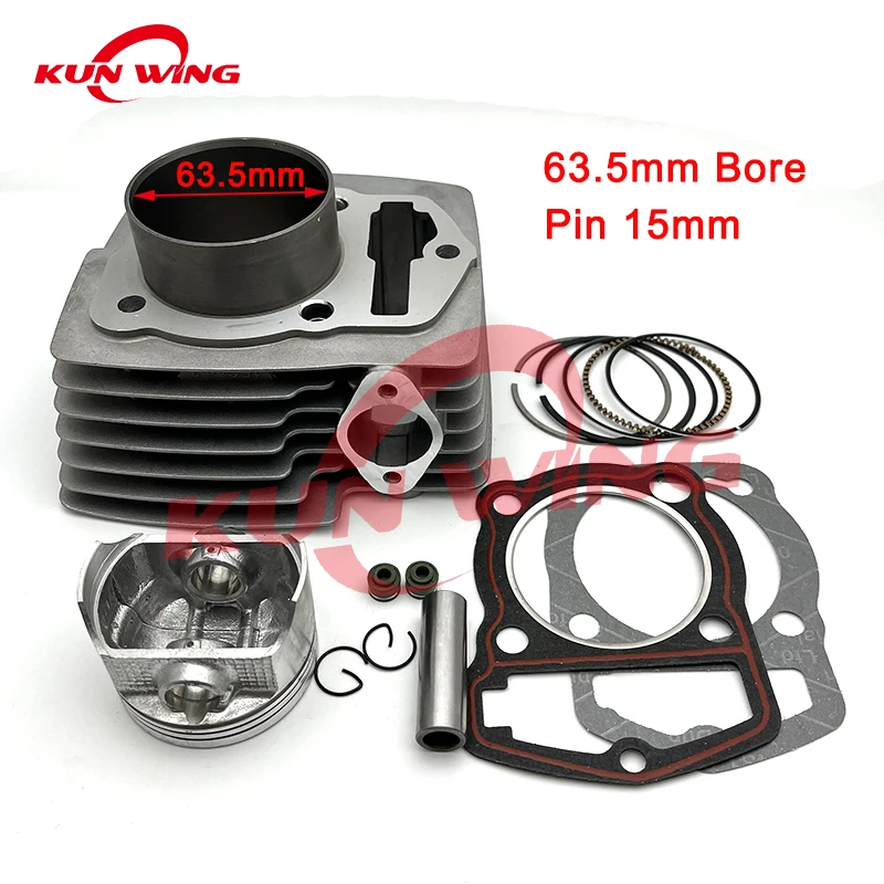 63.5mm Bore Cylinder Piston Kit for HONDA CRF150F CRF 150 F 2003 2004 2005 Motorcycle Engine Parts