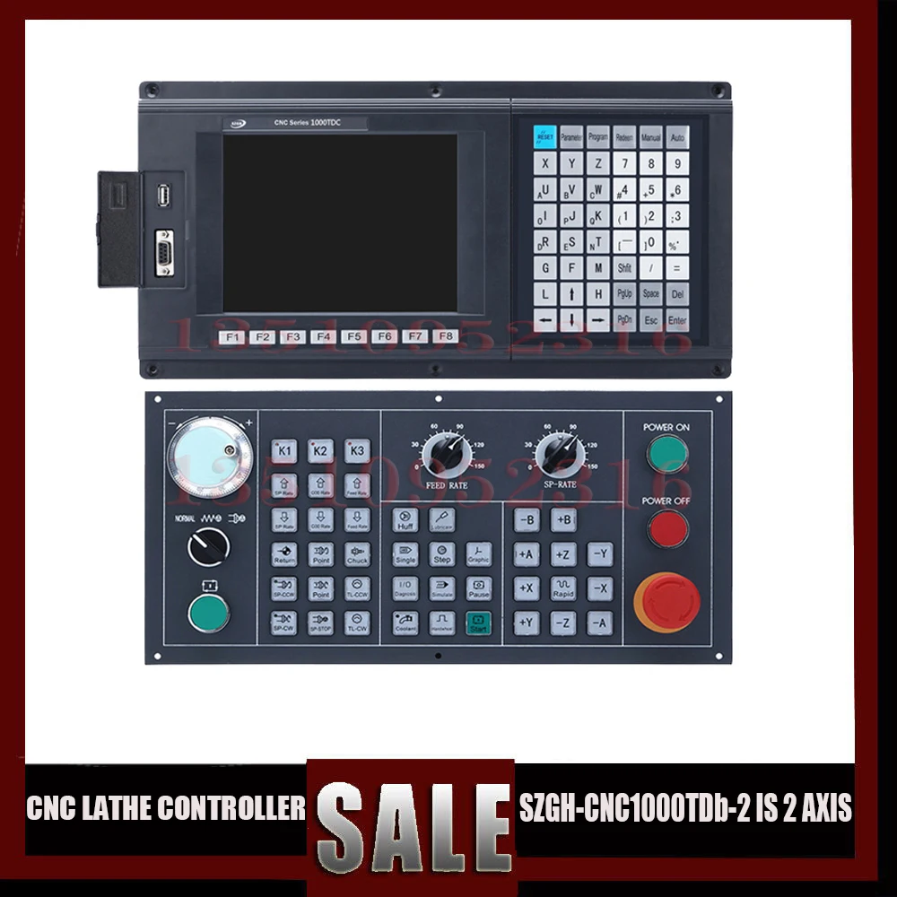 

Cnc Lathe Controller Szgh-cnc1000tdb-2 2 Axis Lathe And Turning Cnc Control System With New English Control Panel