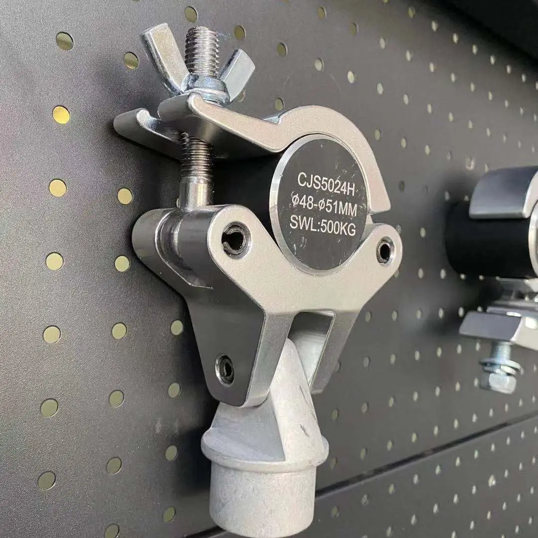 

Крепление-стабилизатор Jacmui Hardware для диджейского освещения, алюминиевый зажим с нагрузкой до 200 кг для труб 48-51 мм, для монтажа сценического освещения