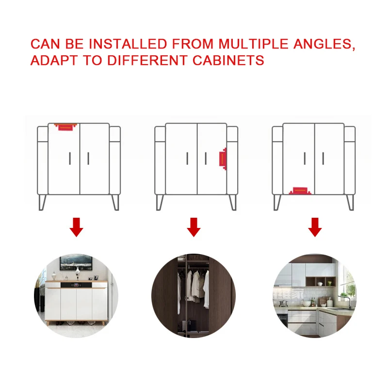 12 pezzi armadio mobili da cucina chiusure magnetiche per porta dell'armadio chiusura magnetica in plastica bianca forte e potente