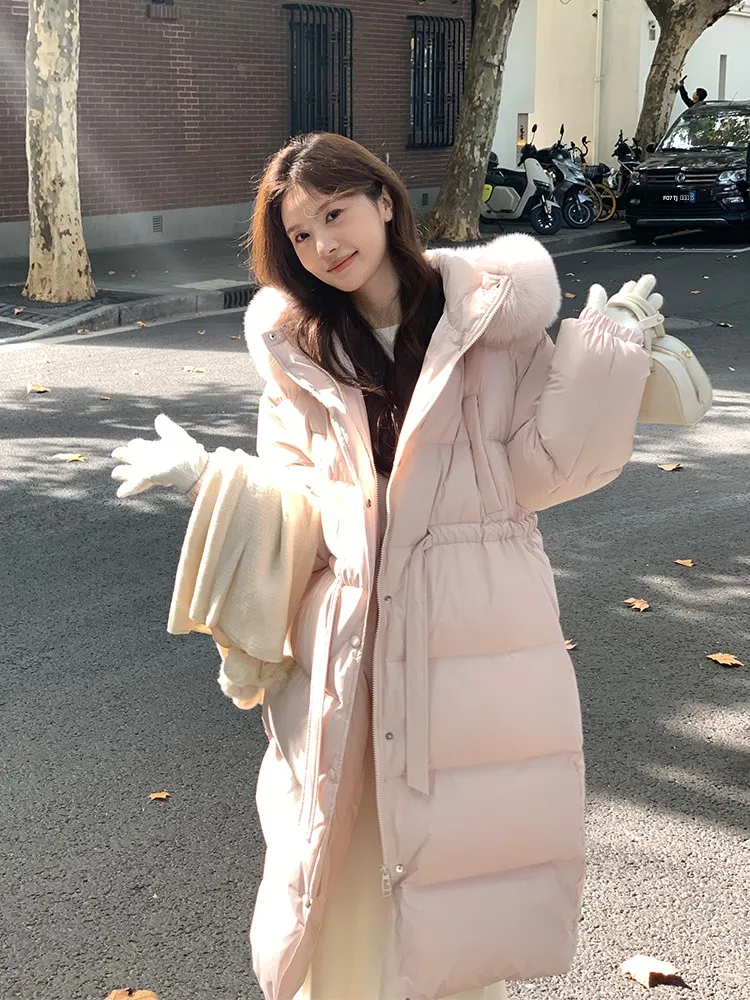 

Women's Quilted Jaet Winter 2025 New Sle Mid-Length Slim Fit Super Beautiful Trendy Long Du down Coat Korean Sle