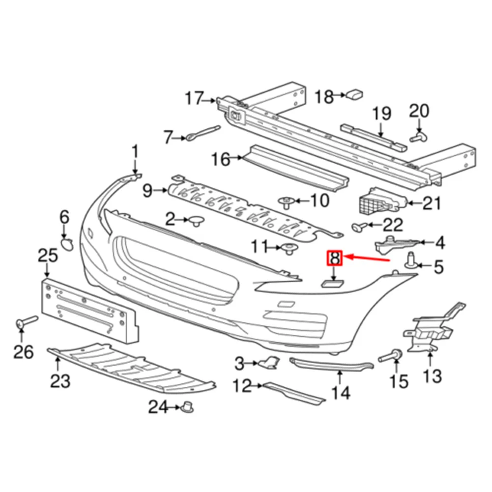 1Pc Left/Right Front Headlamp Washer Cover Cap Unpainted For Jaguar F-Pace 2017-2020 T4A5639LML/T4A5638LML