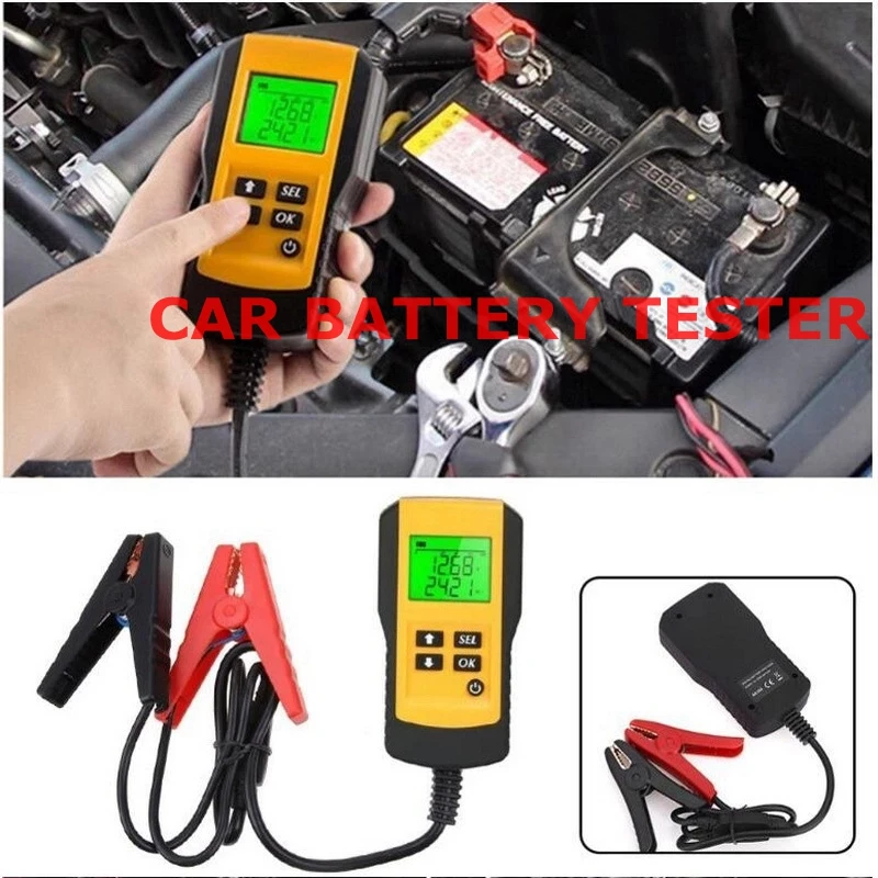 Battery Tester 12V Car Voltage CCA Detector Internal Resistance Test Instrument AE300 Scanner Tool For Truck Motorcycle E-Bike