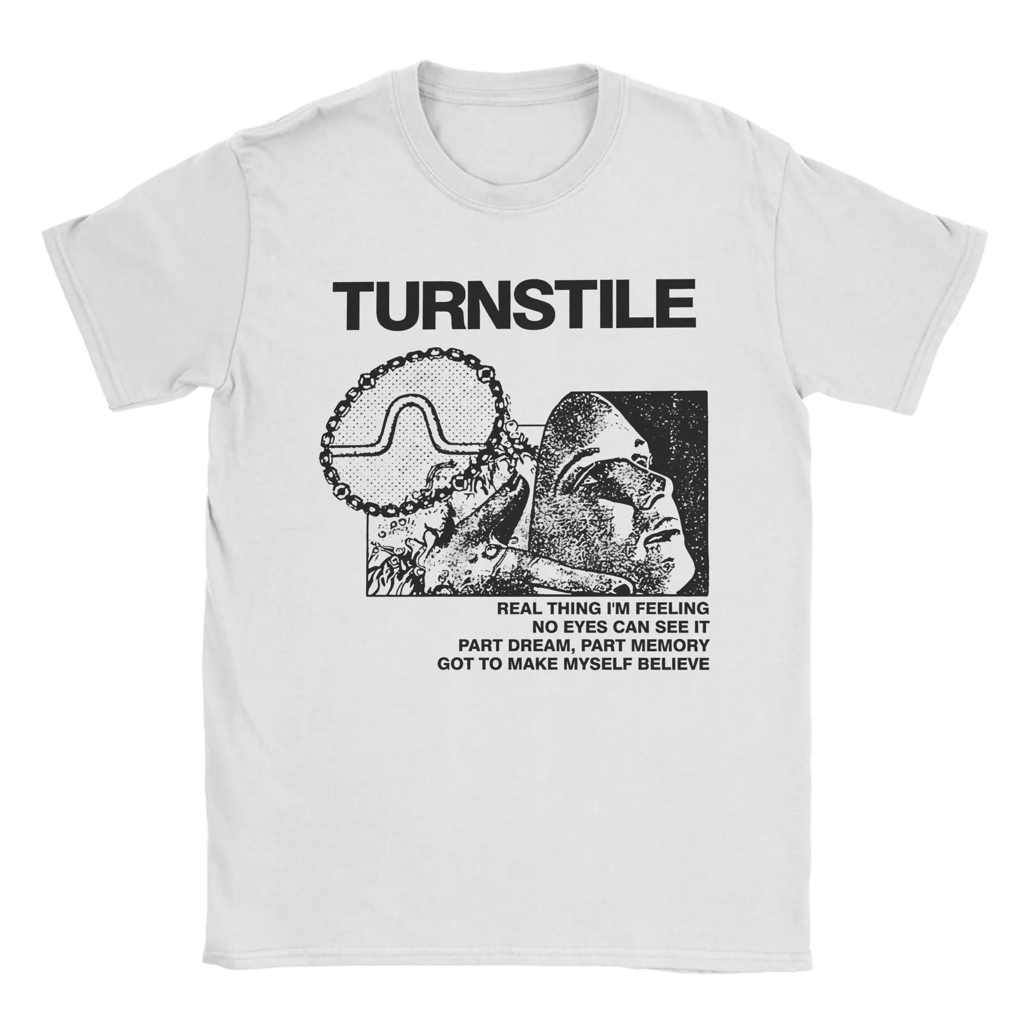 

Men's T-Shirts Turnstile Band Creative Pure Cotton Tee Shirt Short Sleeve T Shirt Crewneck Clothes Plus Size