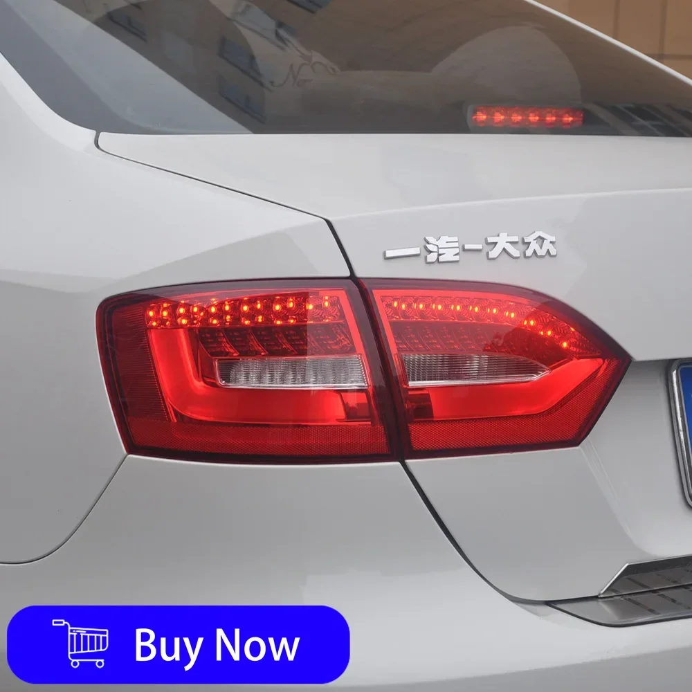 VW MK7 Jetta Sagitar Vento 2011-2014 용 자동차 미등 LED 자동 백 램프 어셈블리 업그레이드 깜박임 신호등 액세서리