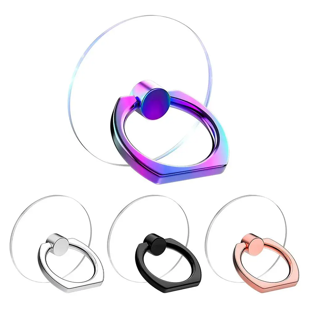 

Transparent Cell Phone Holder Stand 360° Degree Rotation Finger Grip Kickstand Universal For IPhones Or Phone Case Z7W6