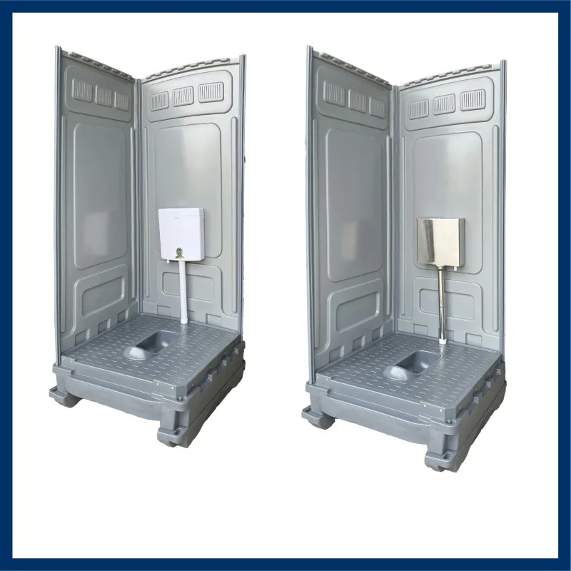 Temporary public in scenic public toilets for men and women, three-person urination room, ceramic toilet marathon event