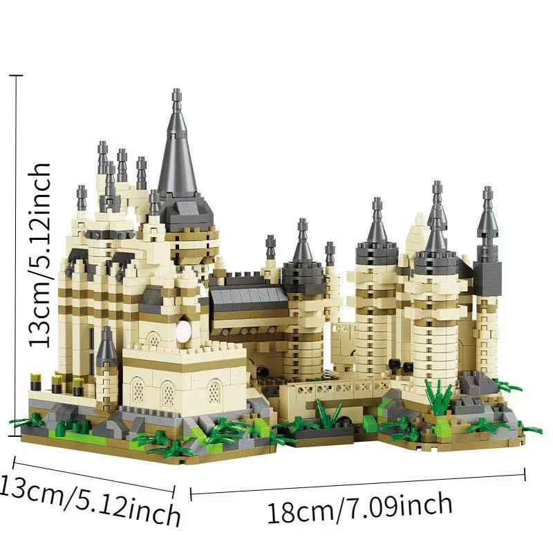 Magic Harry Castle Diamond Bricks Building Set, Medieval Modular Castle Architecture Collection Blocks Kit for Adult and Teens