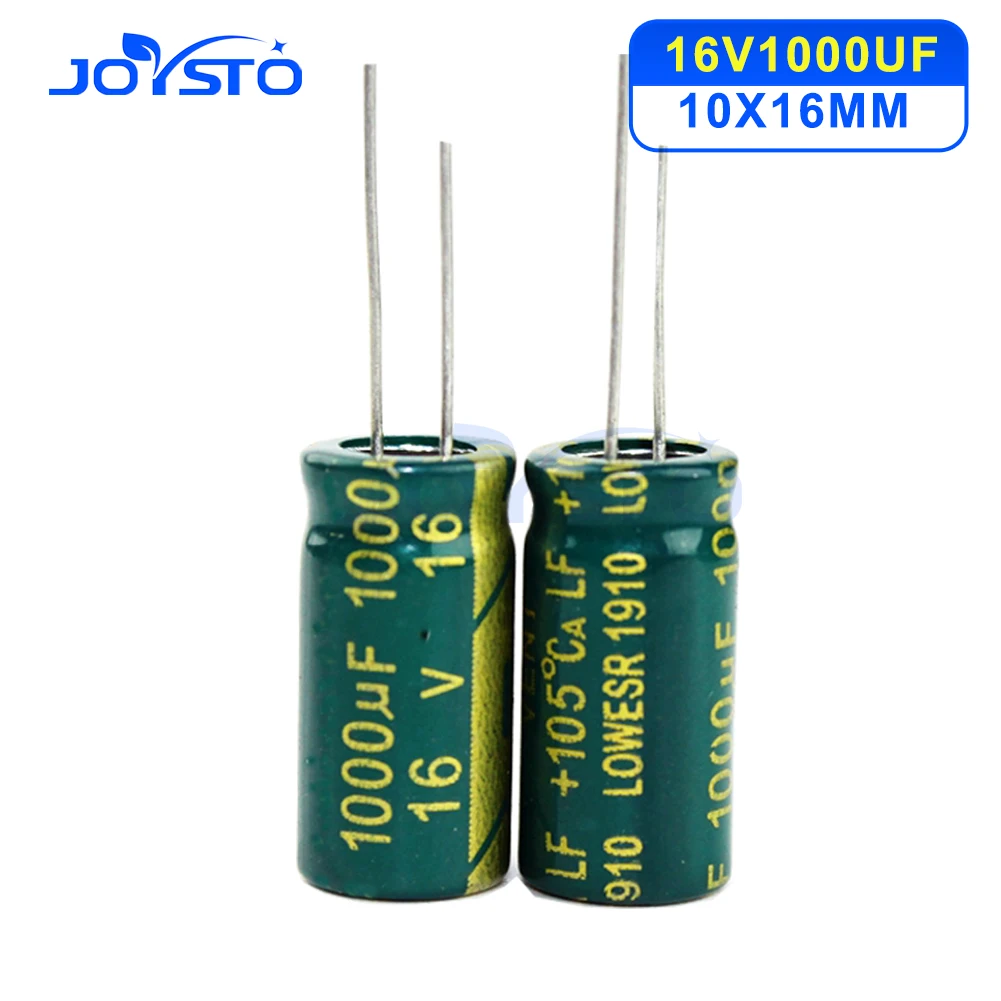 10 pcs Aluminum electrolytic capacitor 1000 uF 16V 8x16 10X13 10X17 mm frekuensi tinggi Radial Electrolytic kapasitor