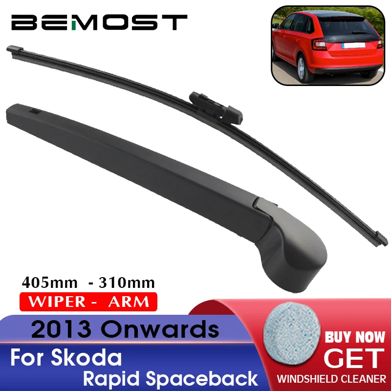 BEMOST Auto Car Rear Windshield Wiper Blade Arm Natural Rubber For Skoda Rapid Spaceback Hatchback 2013 2014 2015 2016 2017 2018