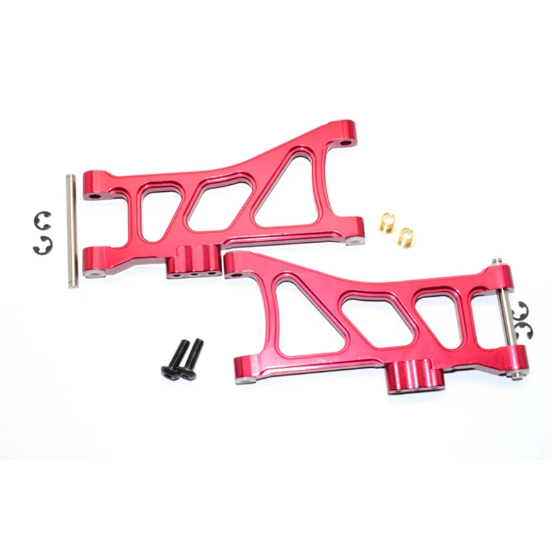 B-M Aluminum Alloy Rear Lower Swing Arm for Tamiya TT02B TT-02B 1/10 RC Car Parts Accessories,Red