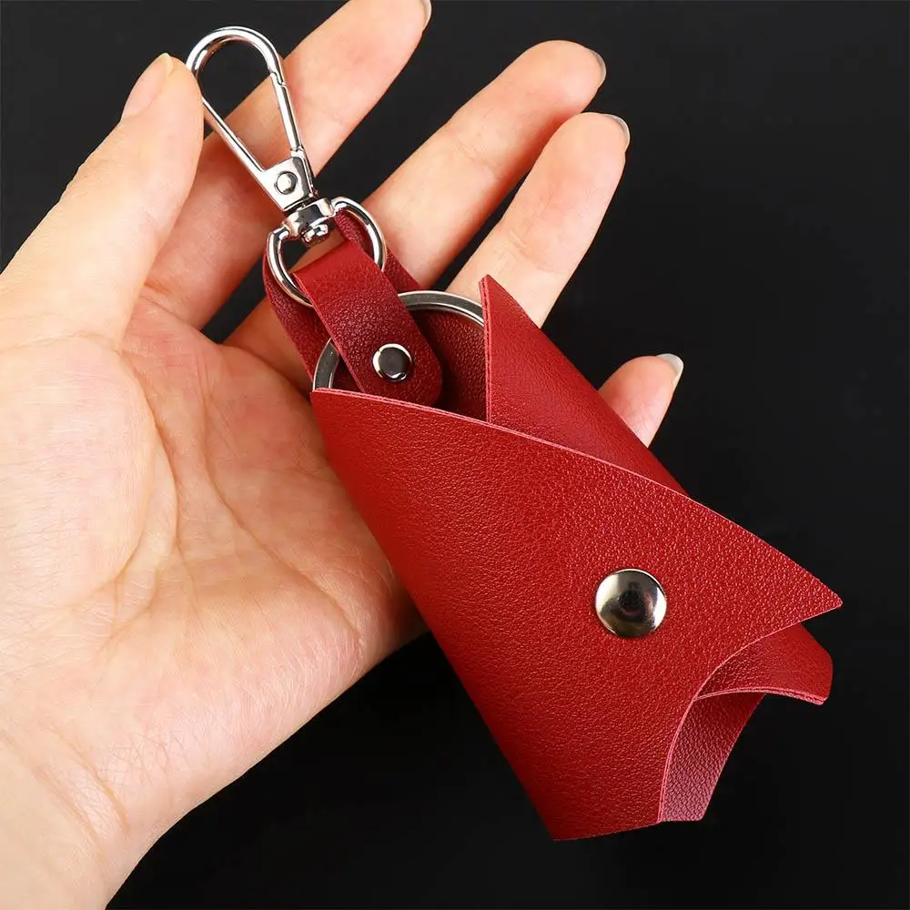Case PU Leather Key Cover Car Key Wallet Key Protector Men's Key Holder Leather Keychain Remote Key  Pouch Car Key Organizer