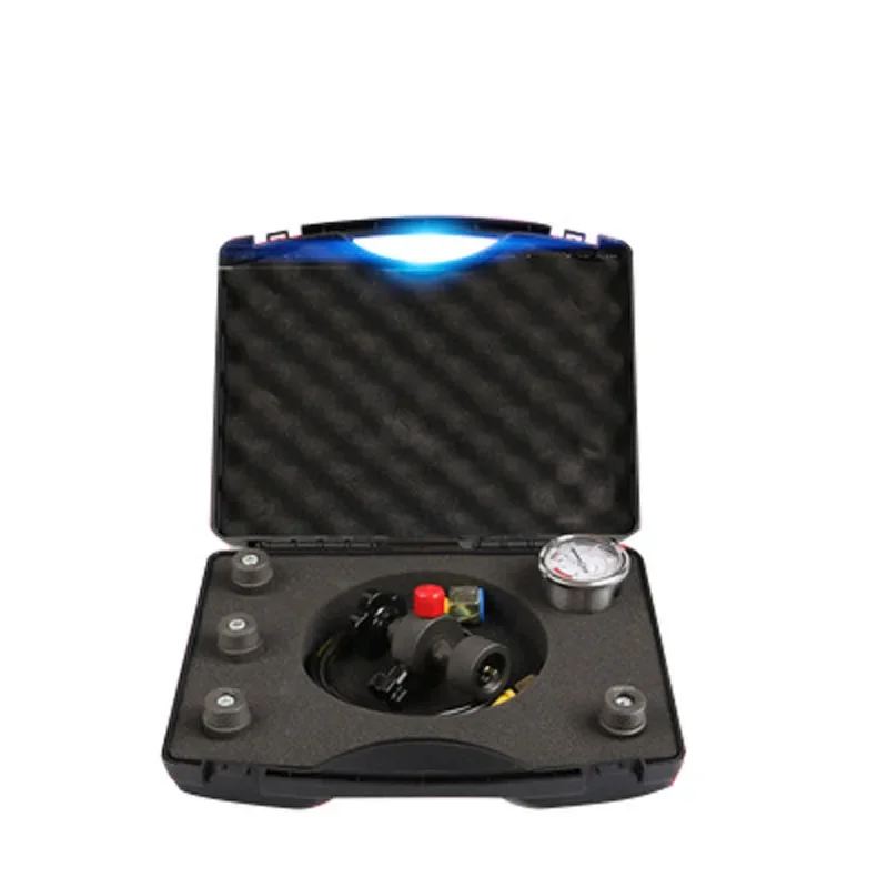 0-400Bar 6000PSI Hydraulic Pressure Gauge Test Kit Nitrogen Charging Valve And Five Types of Adapters for Automotive Use