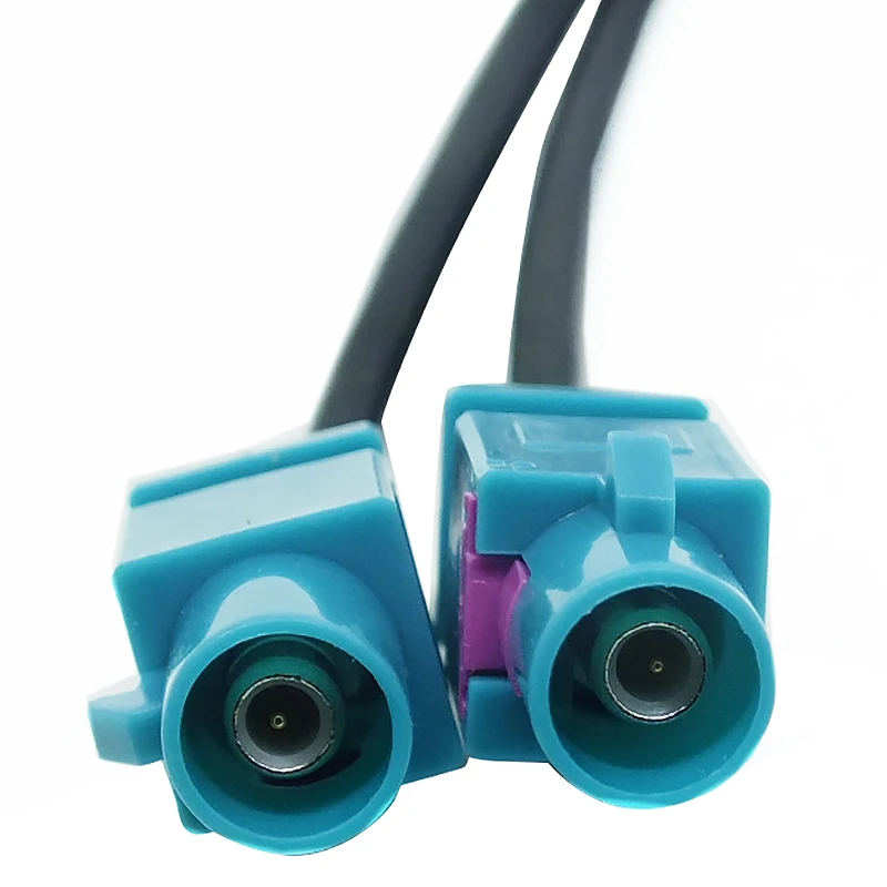 Abxv-duplo para fakra rádio antena aérea adaptador de diversidade rns rcd 210 310 510 para skoda