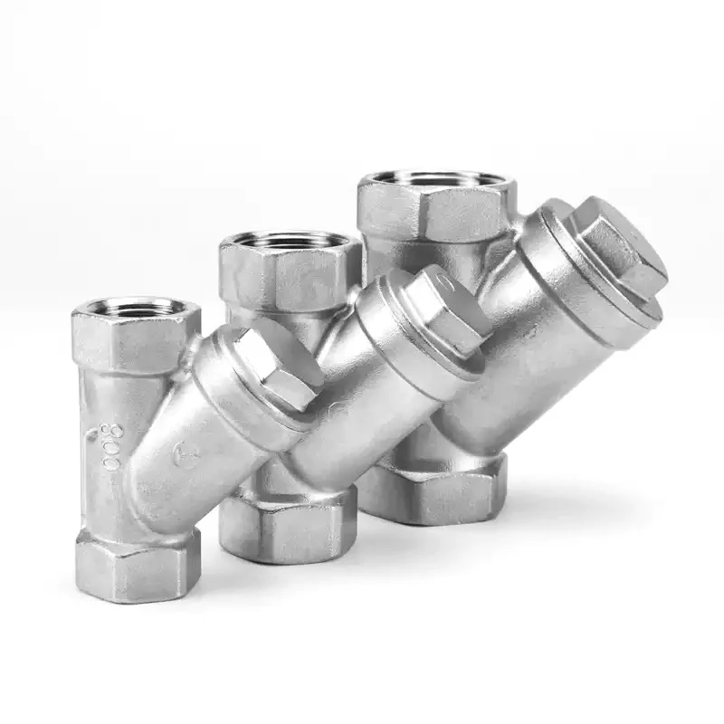 

1/4" 3/8" 1/2" 3/4" 1" 2"BSP Female Thread Y-type Filter Valve Booster Pump For Water Oil Gas Filter Valve Suitable Home Piping