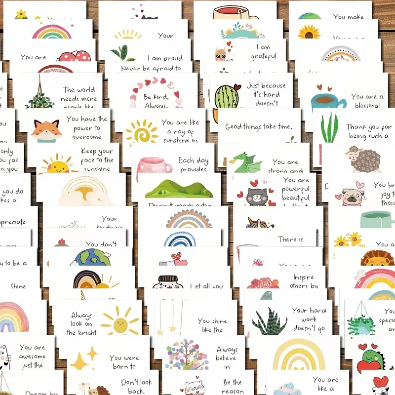 60 inspirierende Grußkarten, exquisite Geschenke für Freunde, Kollegen und Familie, ermutigende Karten. – Detail 8