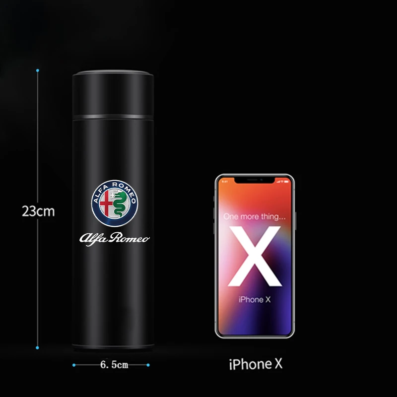 عرض درجة حرارة السيارة كوب قارورة عازلة زجاجة كوب معزول فراغ لألفا روميو جيوليتا 159 ميتو جوليا ستيلفيو 147 اكسسوارات #6