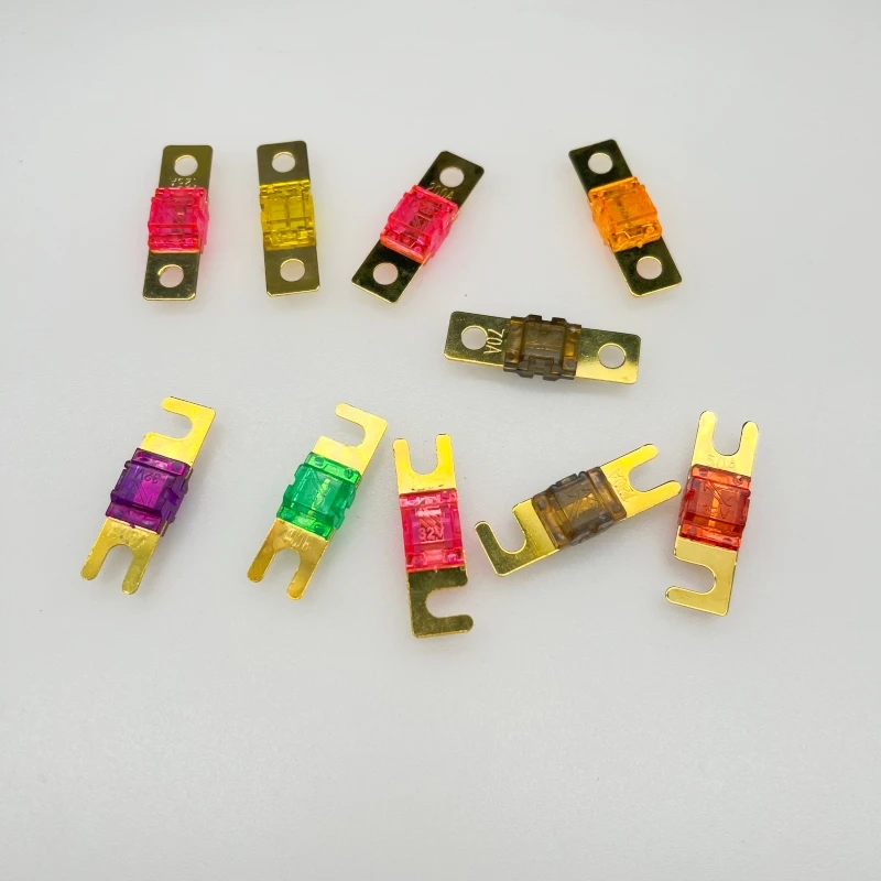 1/5Pcs ANS FUSE 20A 30A 40A 50A 60A 70A 80A 100A 125A 150A 175A ANL Gold Plated Stud Car Fuses Mini Car Stereo Audio AFS Fuse