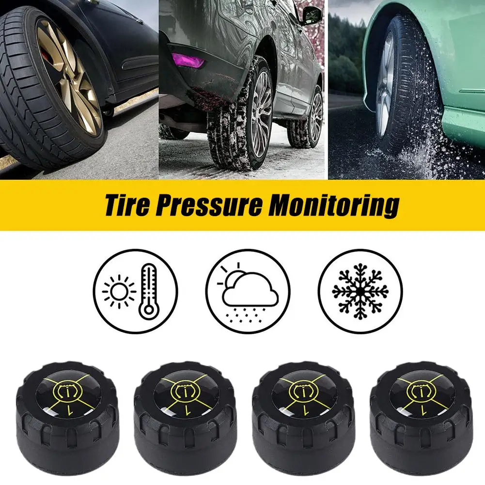 Car Tire Pressure Sensor Car TPMS Tire Pressure Monitoring Auto Temperature Sensors Accessories External System Wheel Senso O5U1