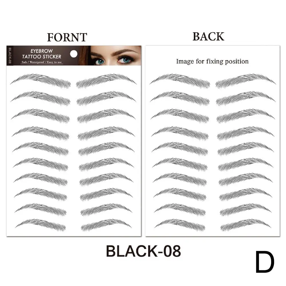 6D Hair Like Eyebrows Stickers for Authentic Look