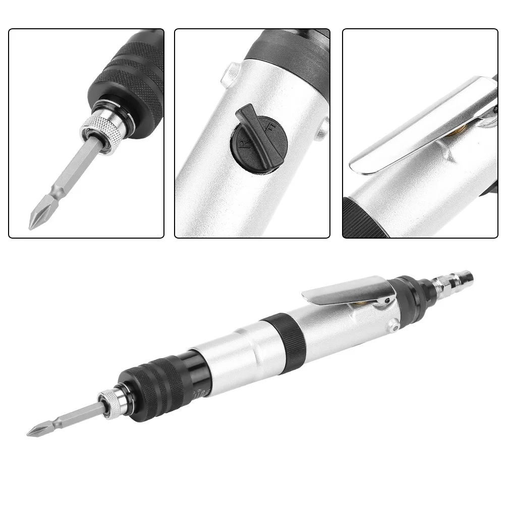 1/4" Pneumatic Screwdriver Air Screwdriver  Handhold Semi Automatic  Type Air Straight Pneumatic Screwdriver 1000rpm